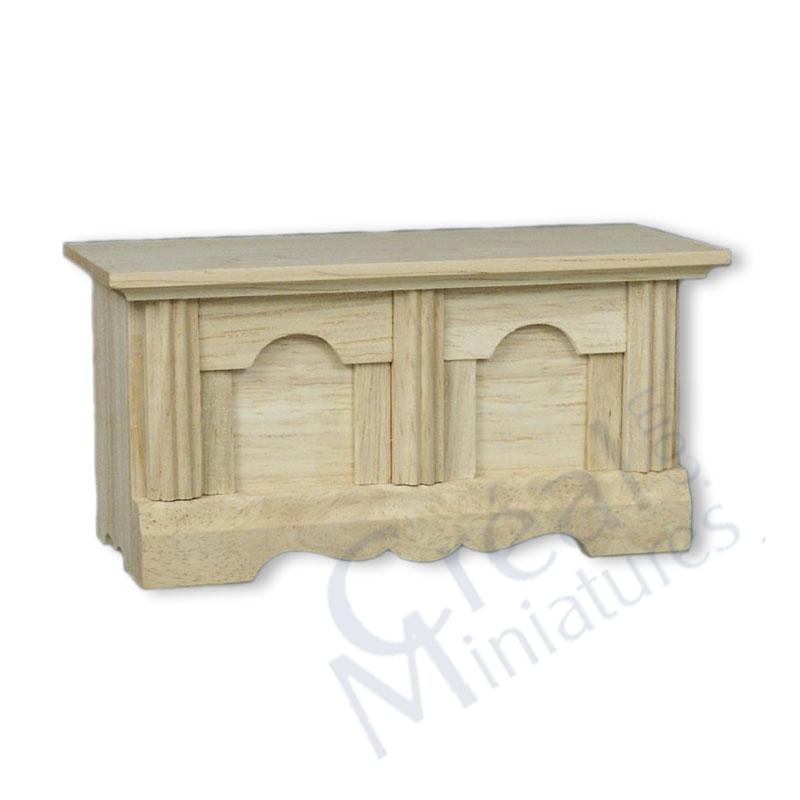 Chest bare wood