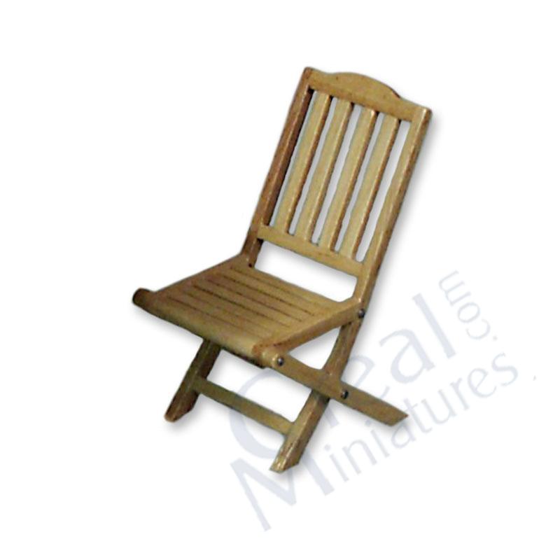 Garden chair natural oak