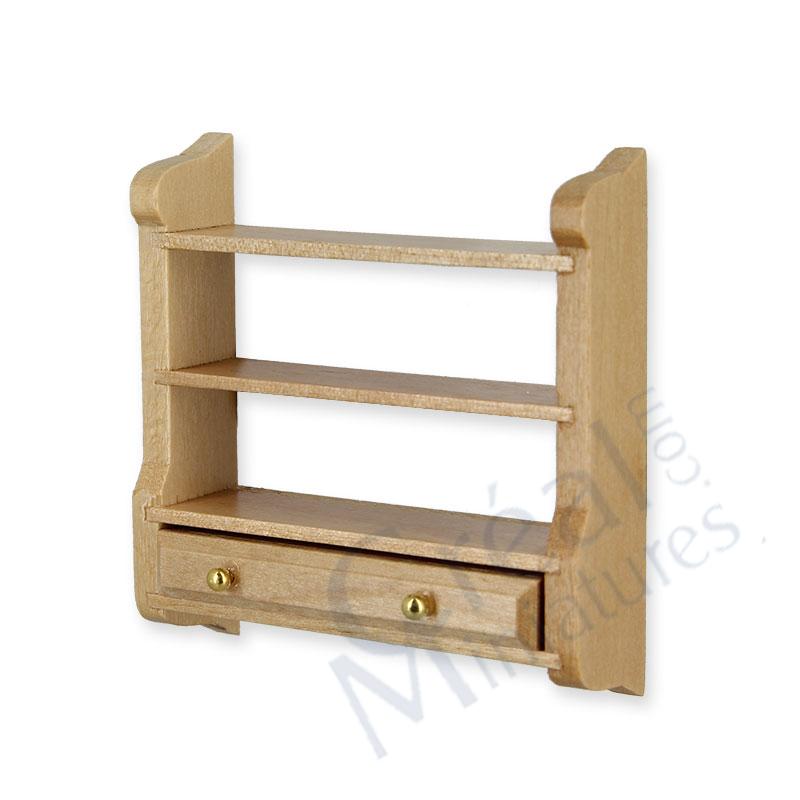 Etagere murale av tiroirs chene clair