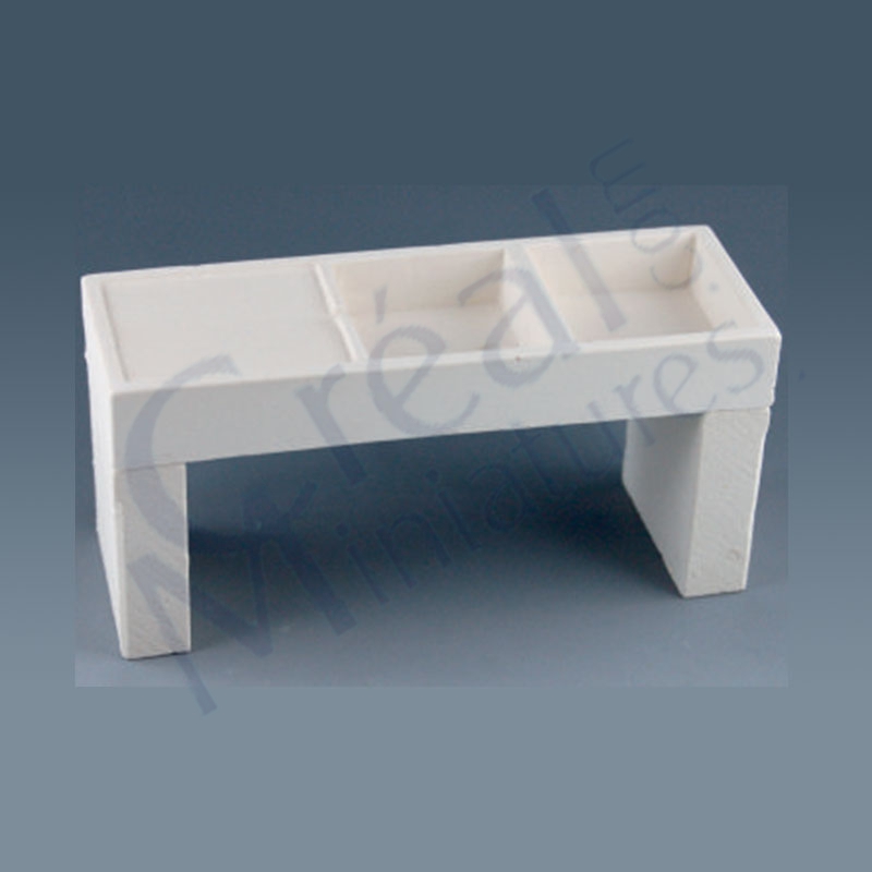 Double kitchen sink white