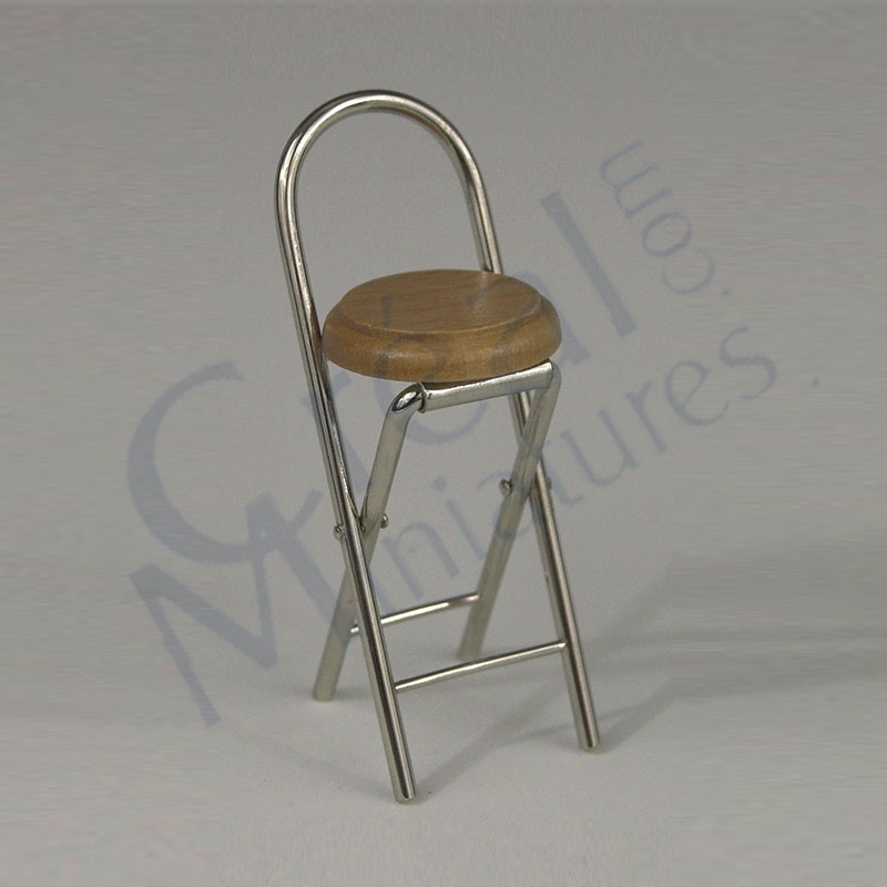 Folding bar chair metal