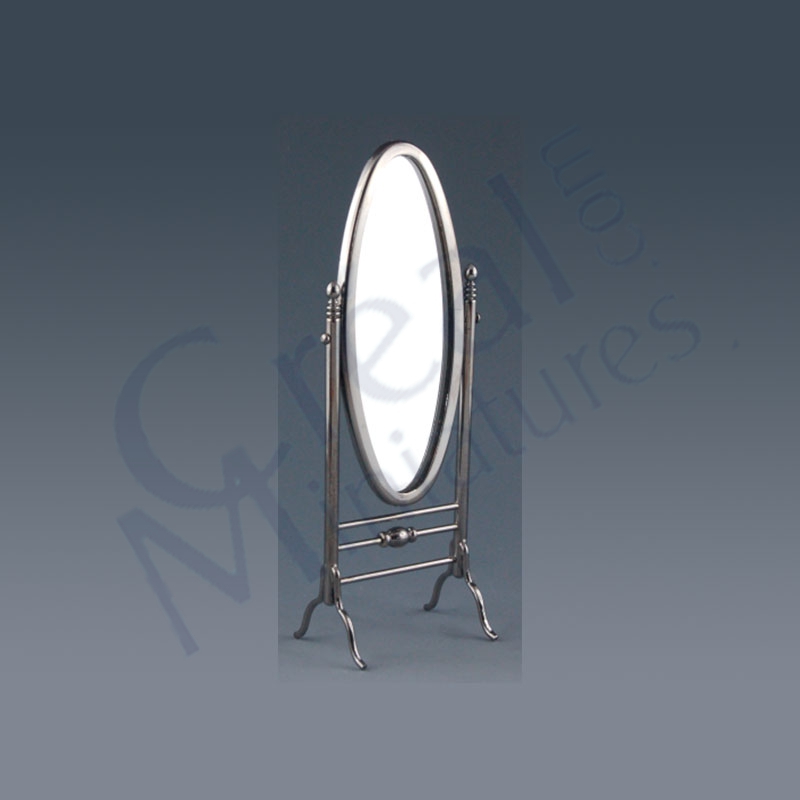 Brass mirror stand antique finish black