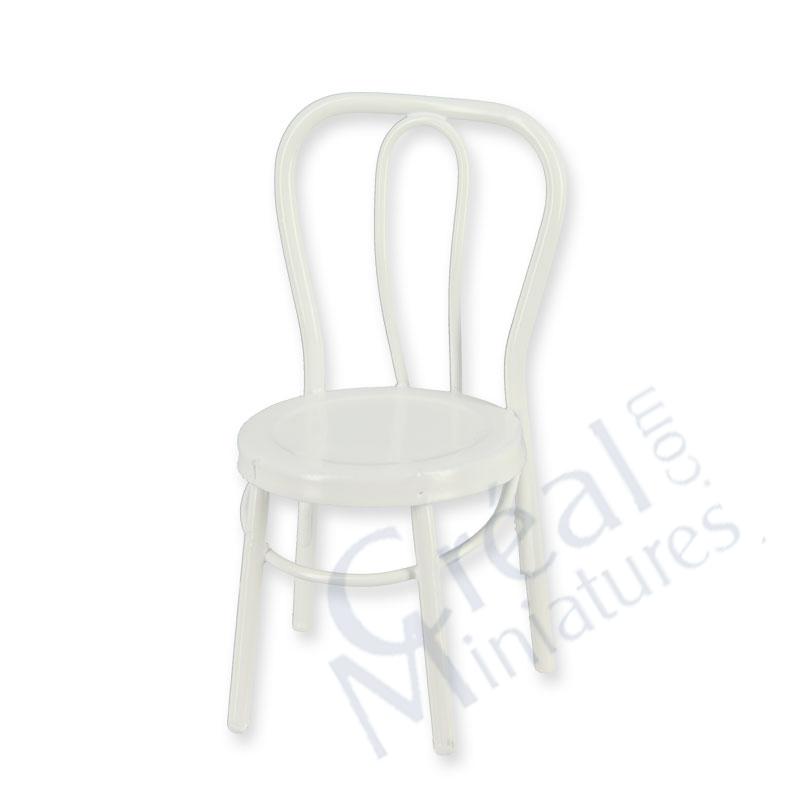Gartenstuhl Metall weiss