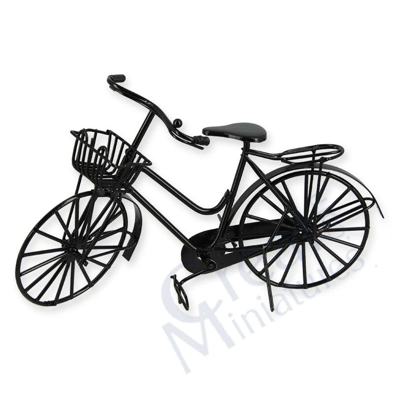 Black metallic bicycle