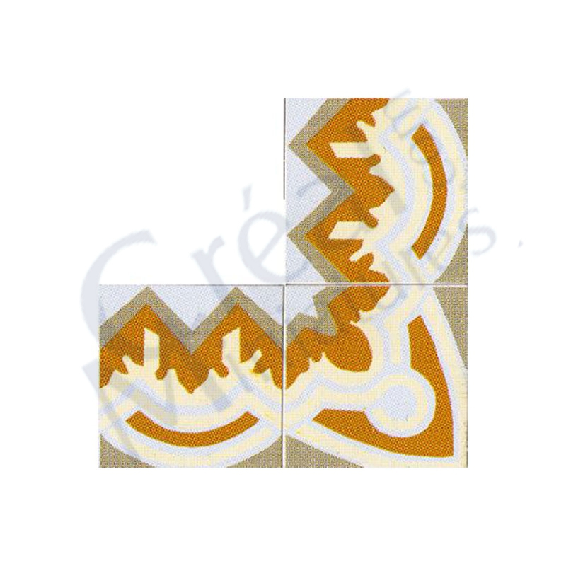 Frises pour sol gris motifs bruns