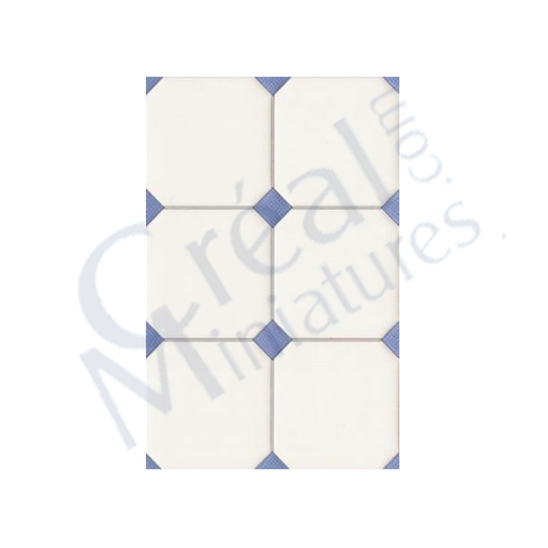 Blue rhombus wall tiles