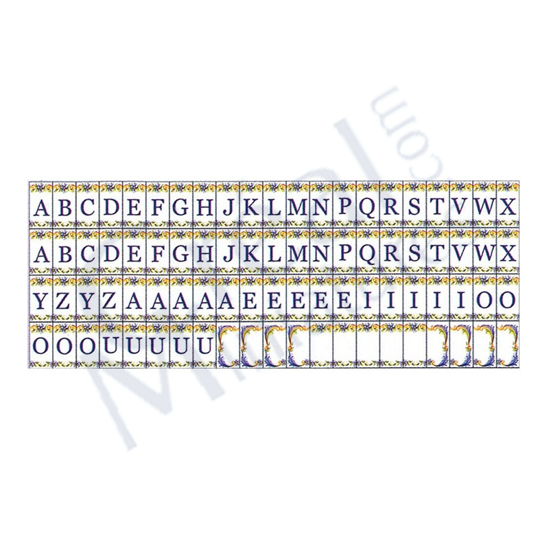 Tiles assortement letters