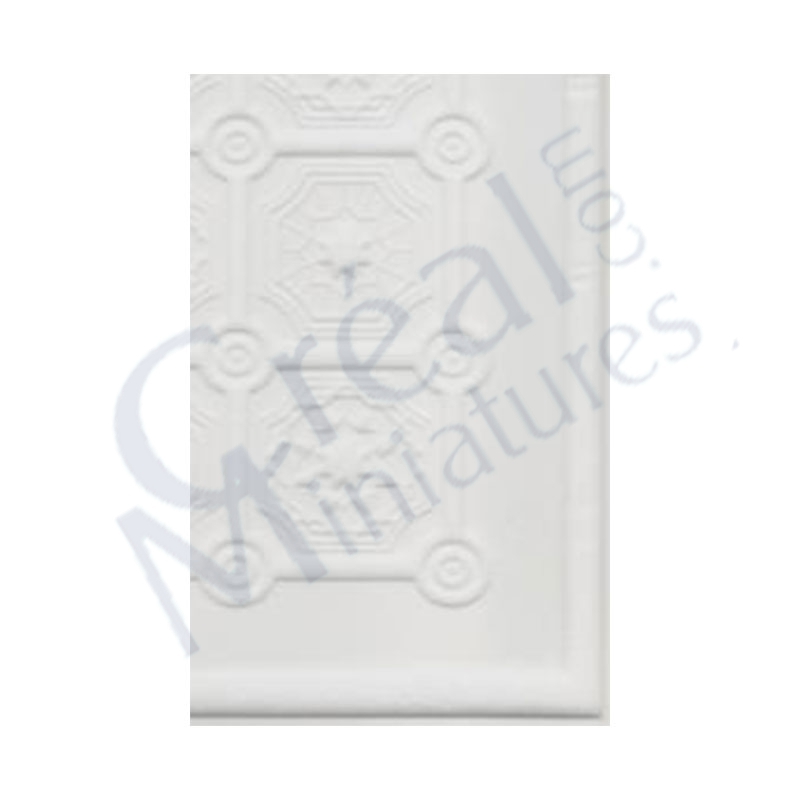 Panelled ceiling protection 3D white