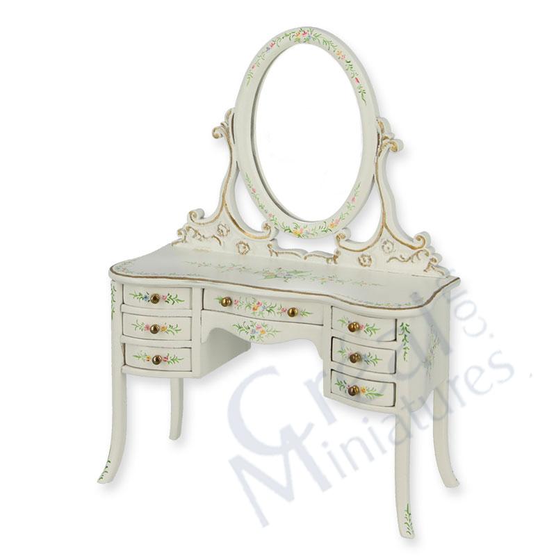 Dresser Ivory w/flowers