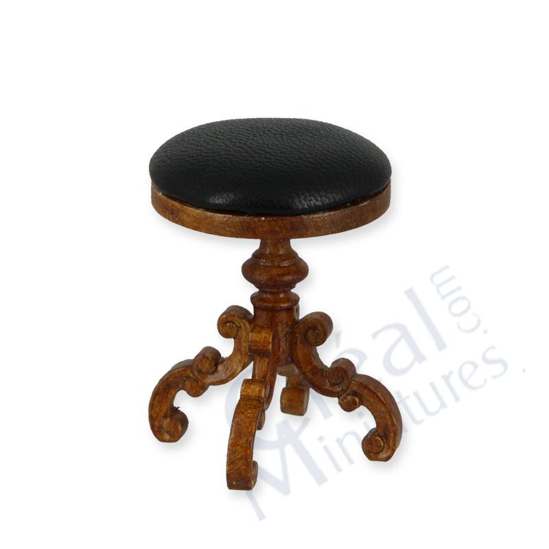 Piano stool walnut