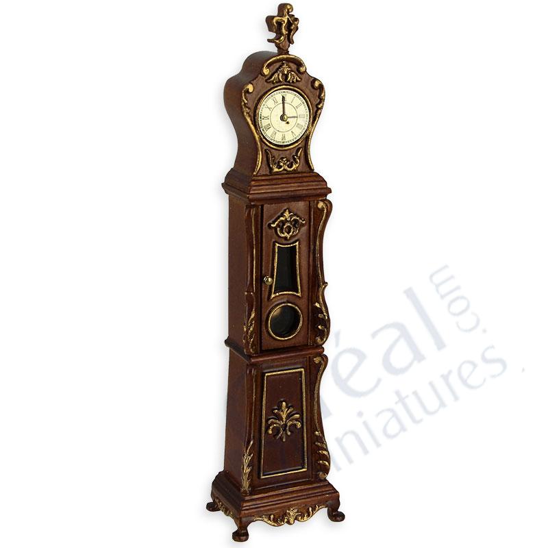 Clock walnut gold