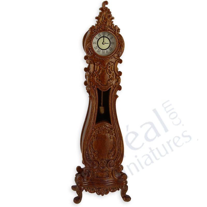 Grandfather clock L XV walnut