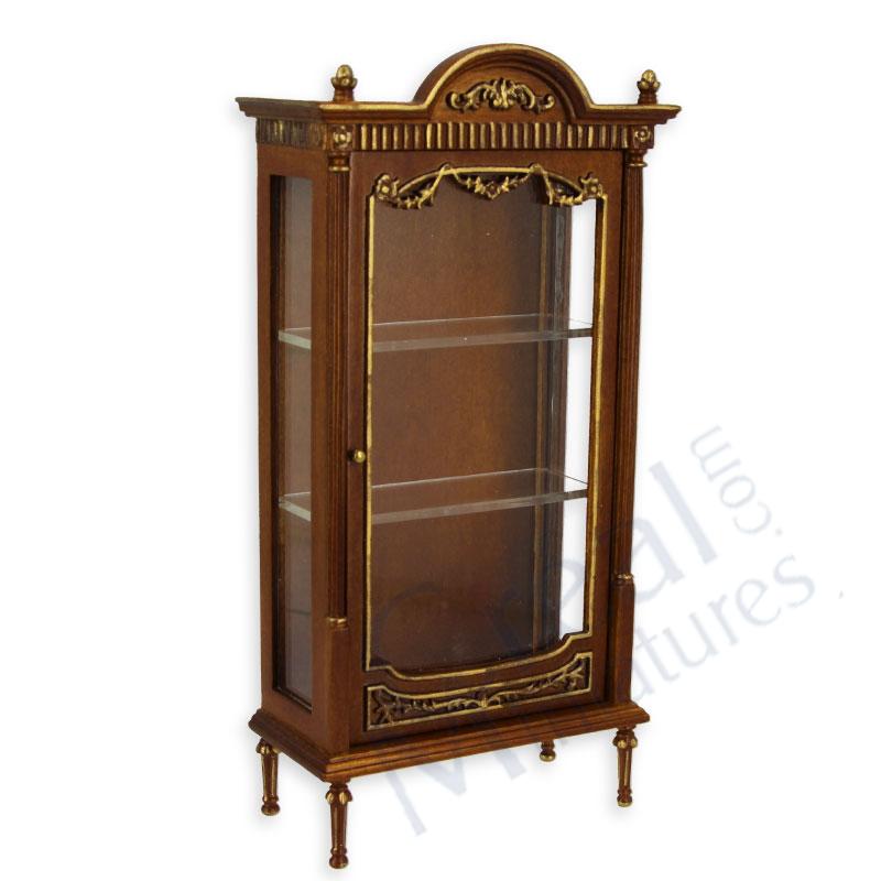 Vitrine Louis XVI Nussbaum-gold