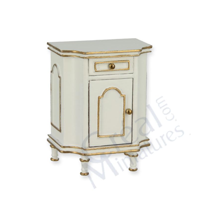 Nachttisch Louis XVI elfenbein-gold