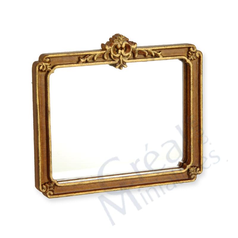 Spiegel Louis XVI Nussbaum-gold