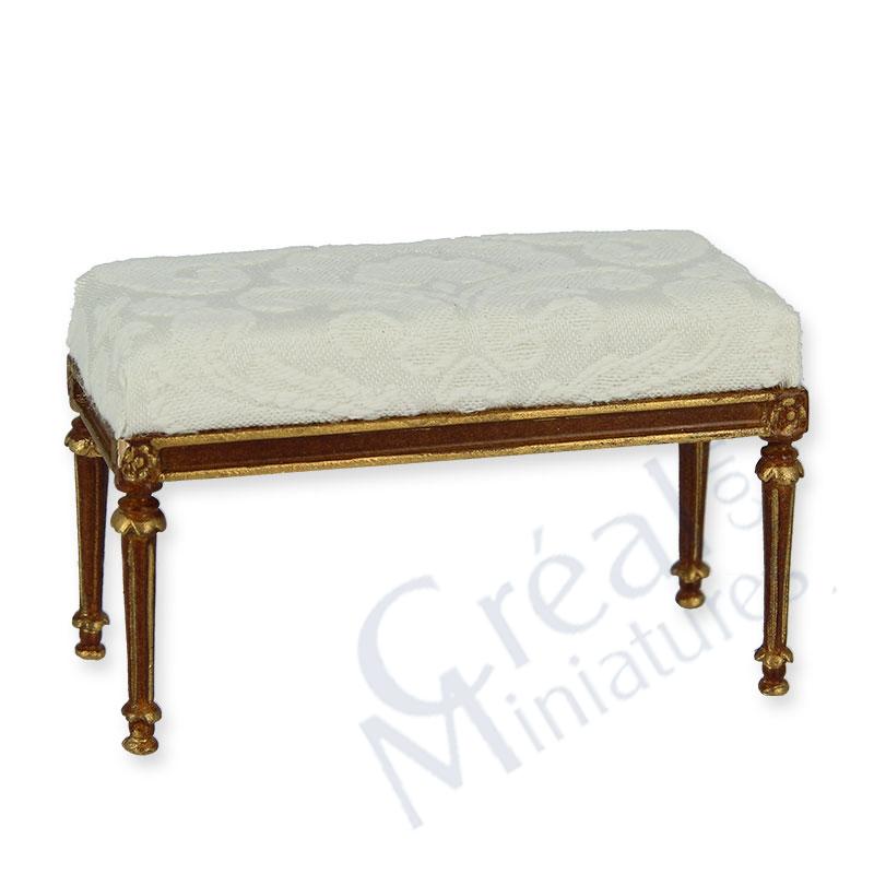 Banquette noyer-or       creme