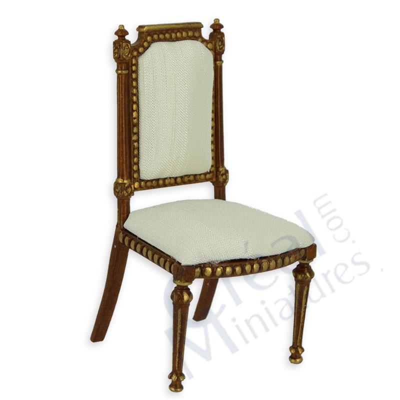 Chair Louis XVI walnut-gold