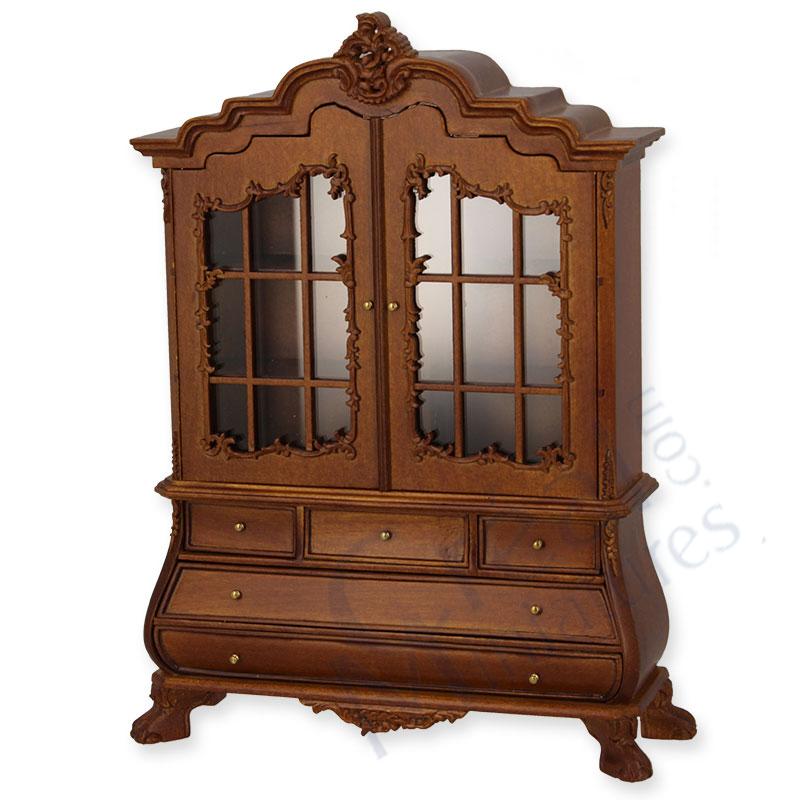 Rococo cabinet walnut
