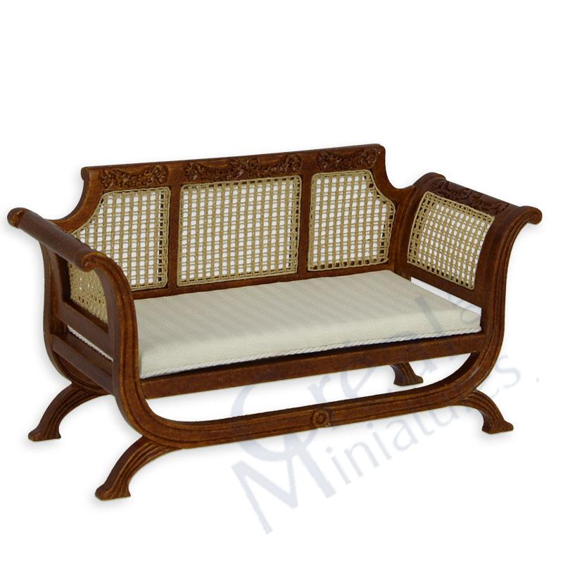 Sofa cane-walnut