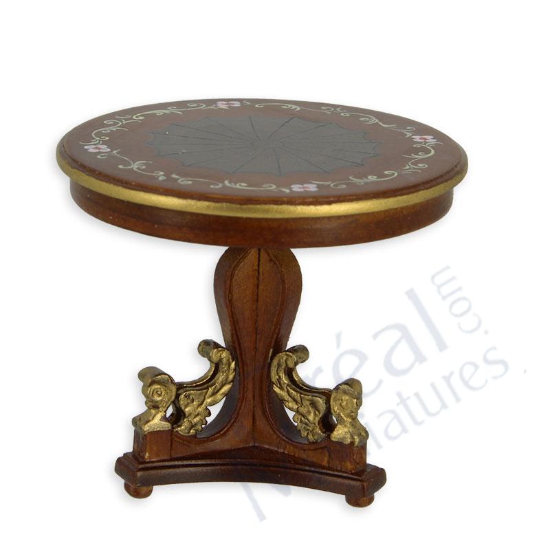 Round table Empire walnut