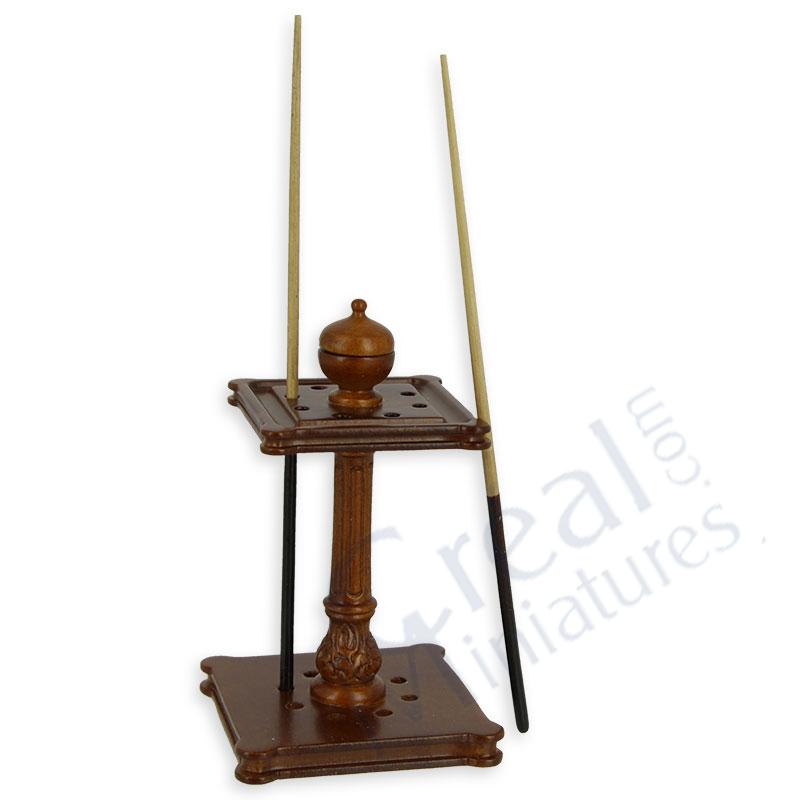 Porte queue de billard noyer