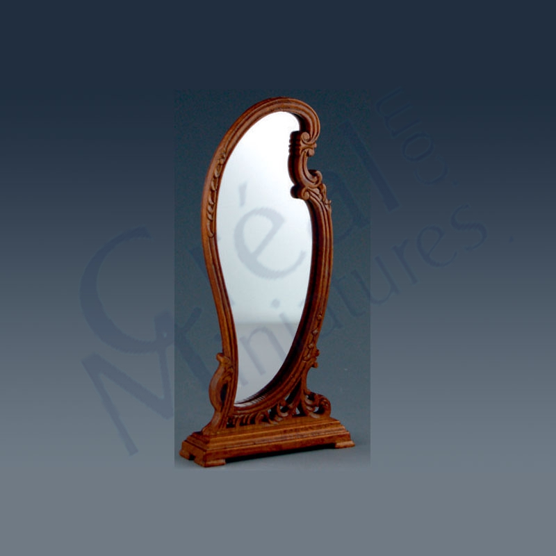 State mirror walnut