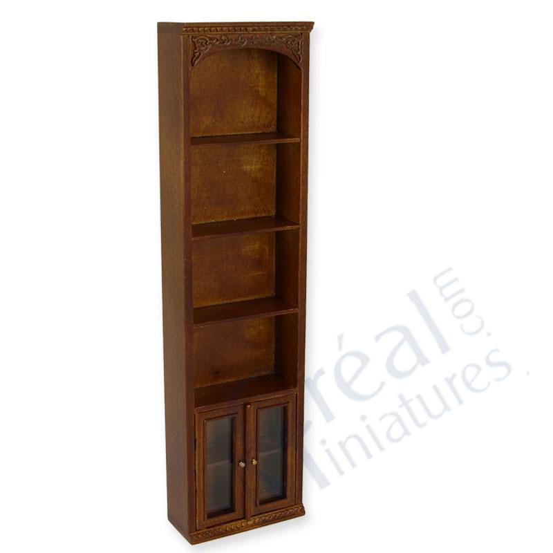 Pharmacy rack single door walnut