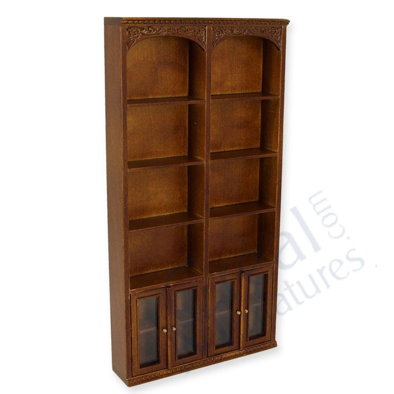 Pharmacy rack 2 doors walnut