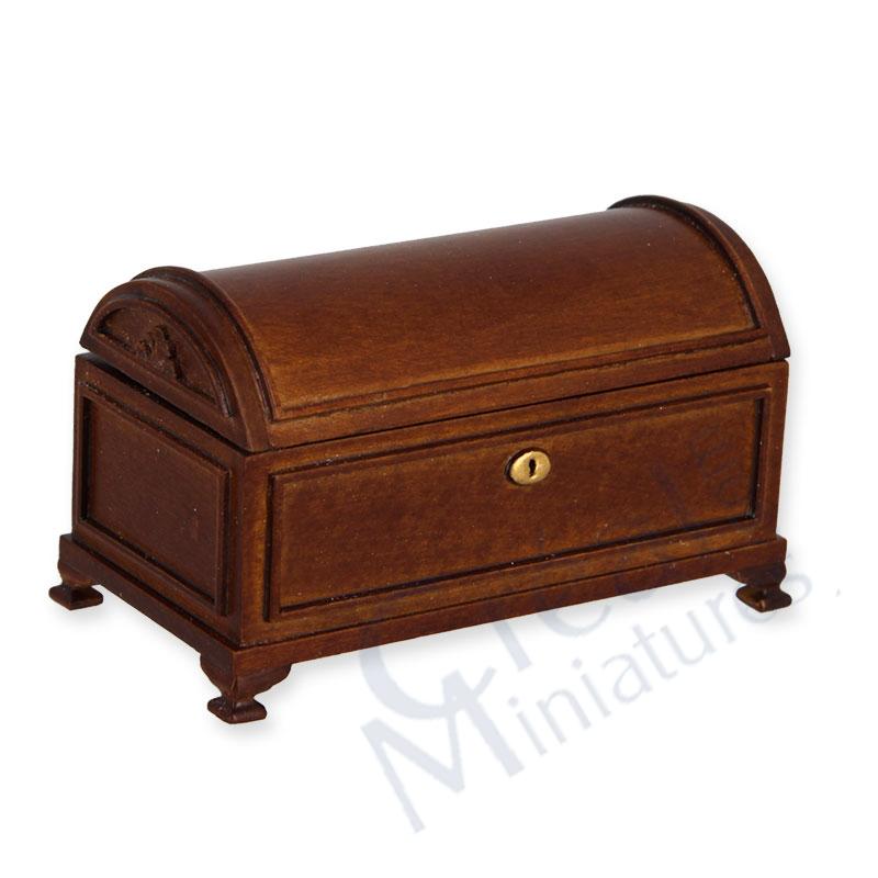 Coffre avec double hauteur noyer