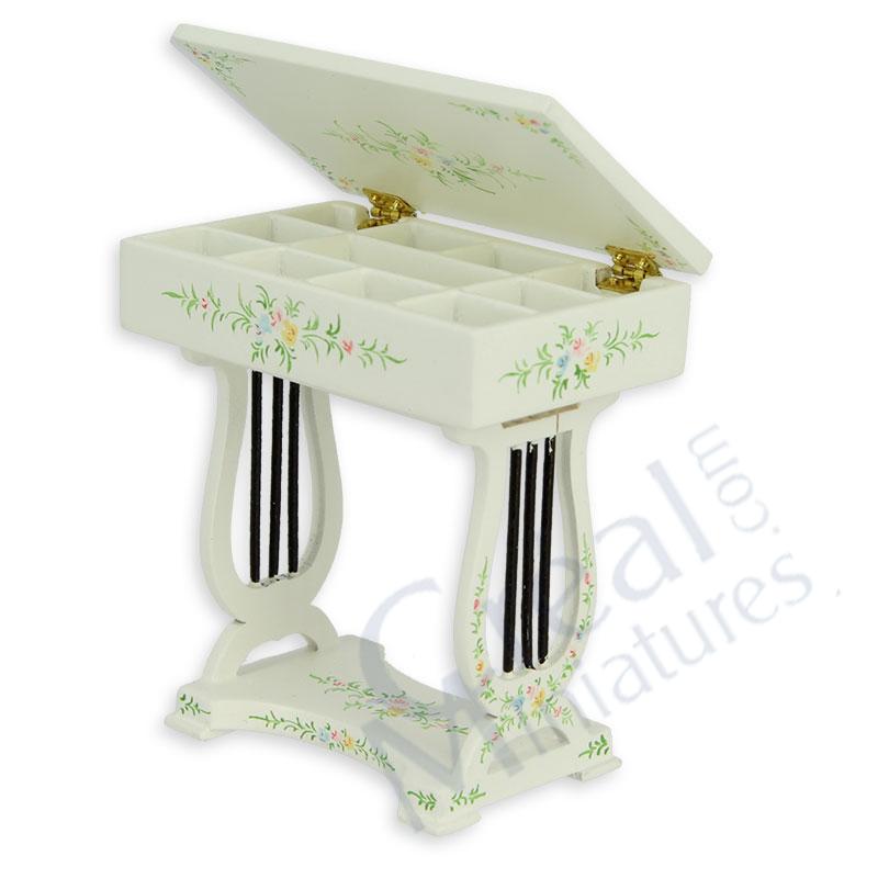 Sewing table ivory lowers