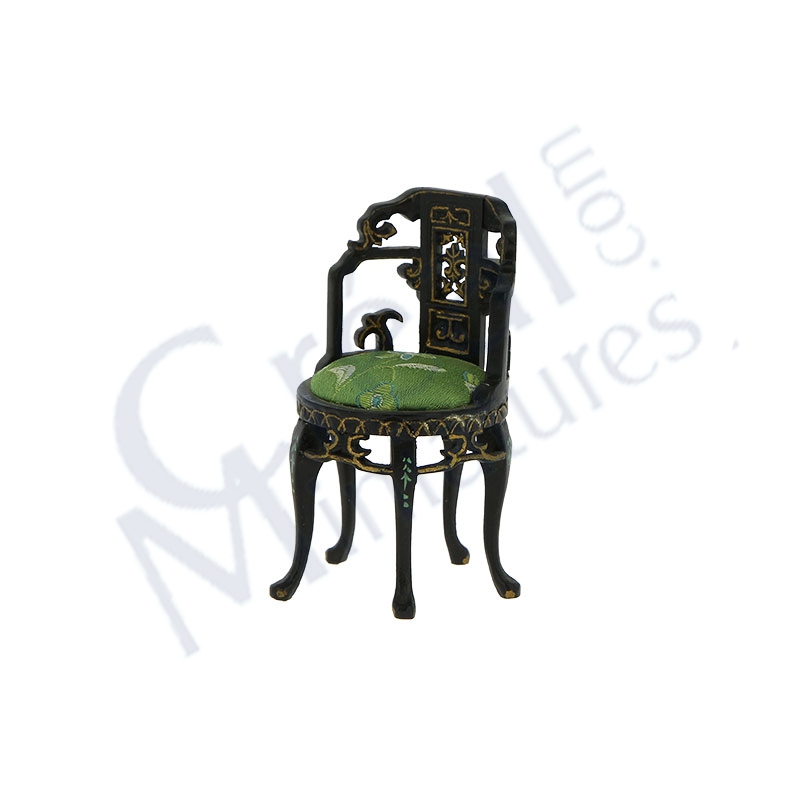 Stuhl rund schwarz chines