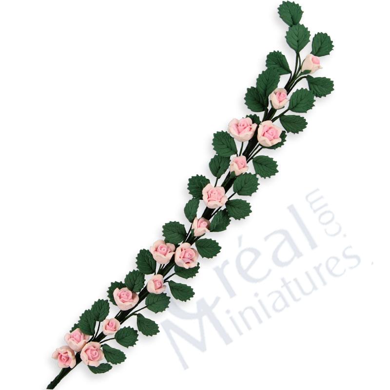 Garland of pink roses 20cm