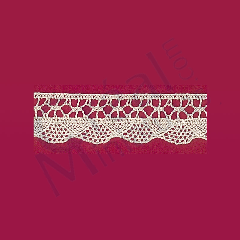 Beige lace curtain