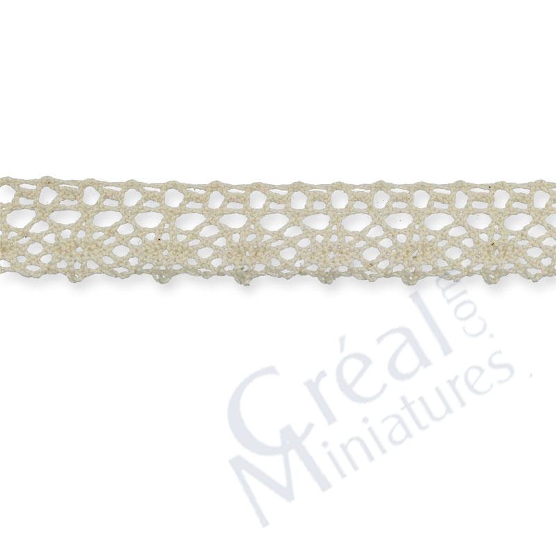 Beige lace curtain