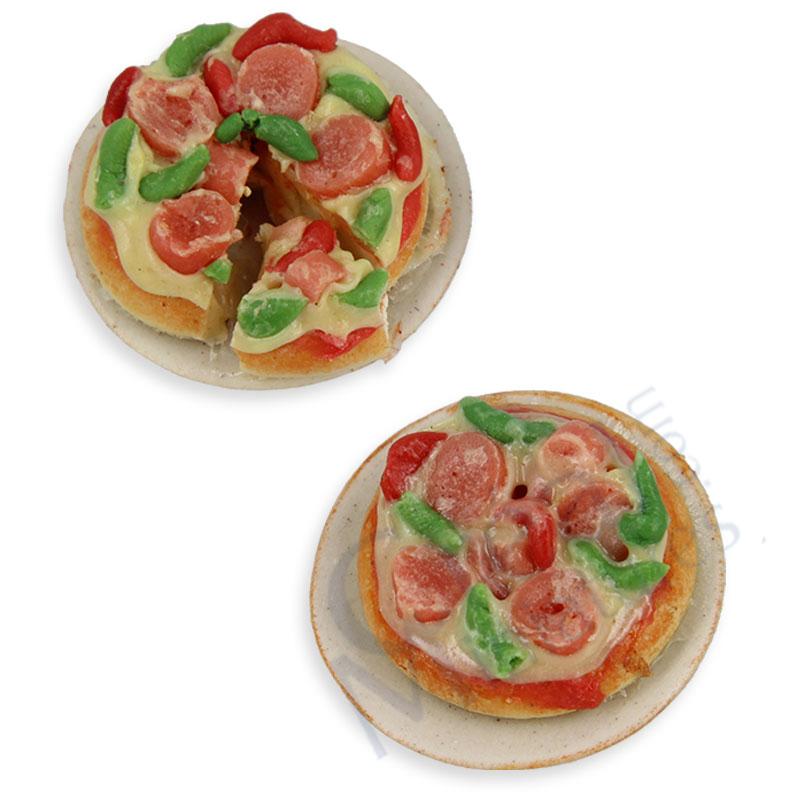 Pizza on plate