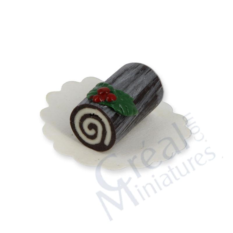 Chocolate yule log