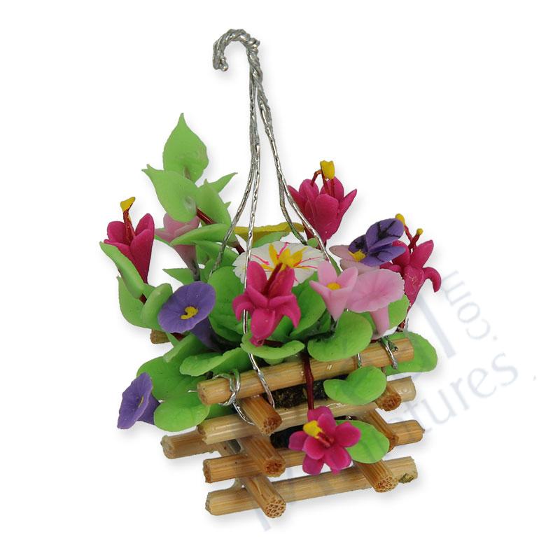 Suspension fleurs assorties