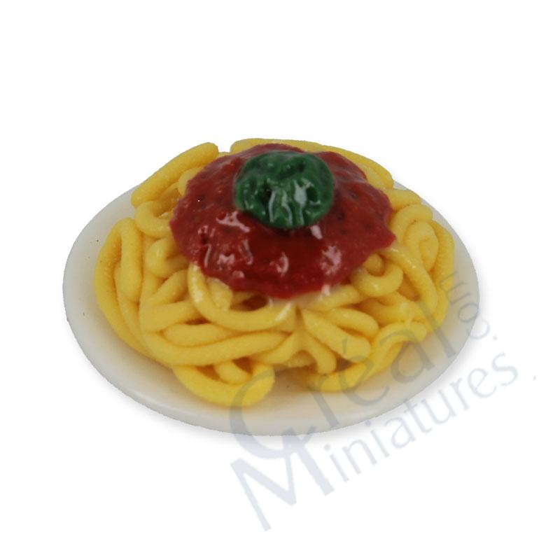Teller mit Spaghetti