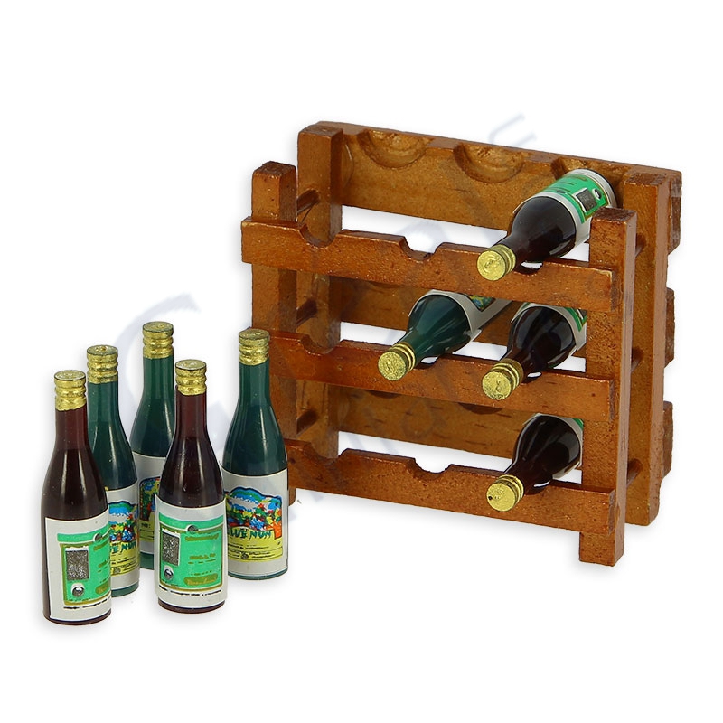 Bottle stand w/9 bottles
