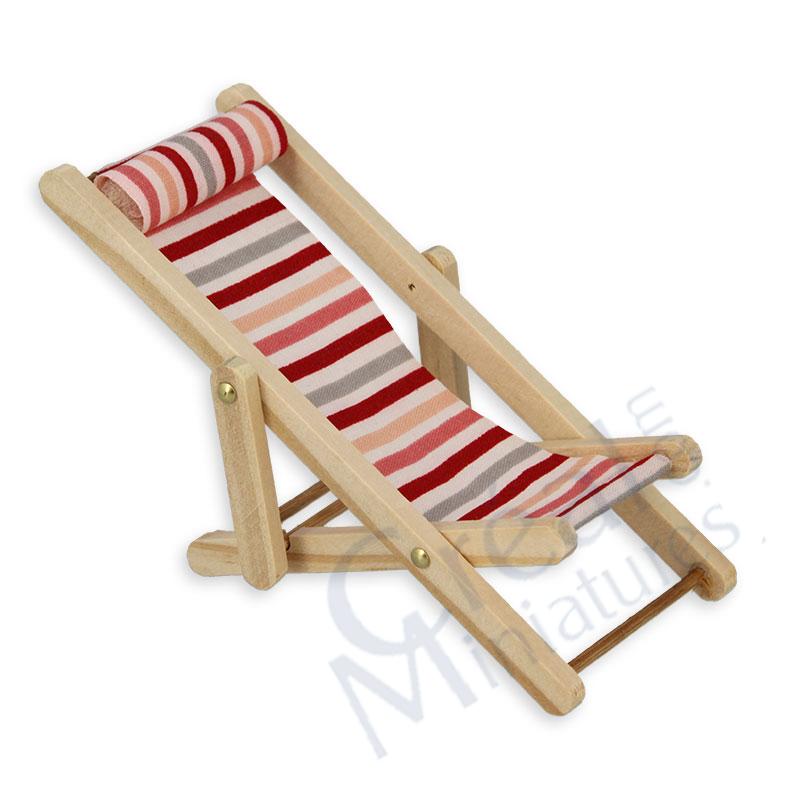 Deck chair red stripe fabrik