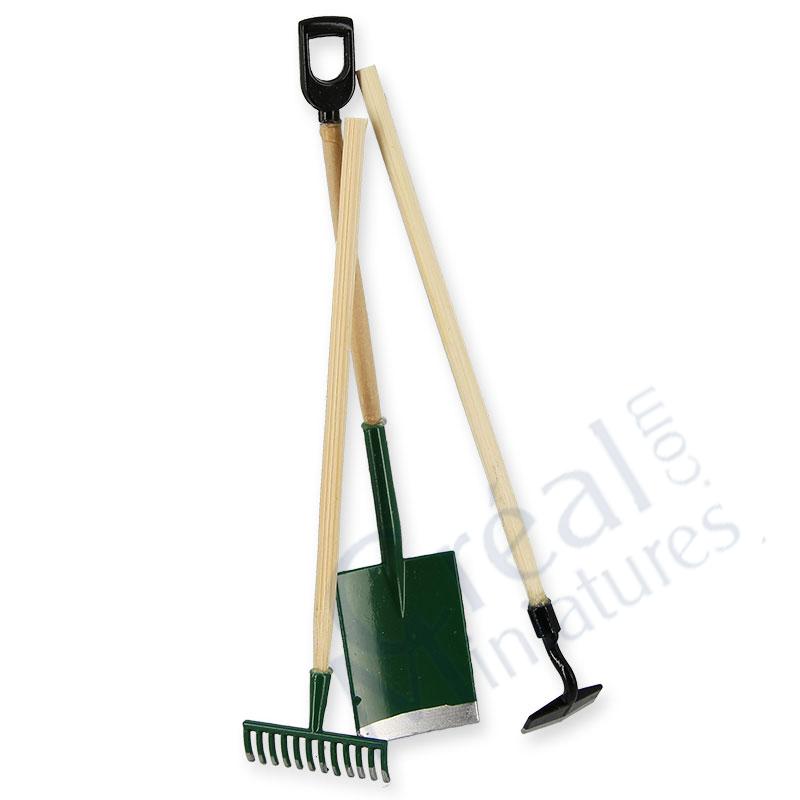 Set 3 green garden tools