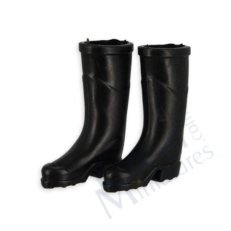 Gummistiefel Gummi schwarz