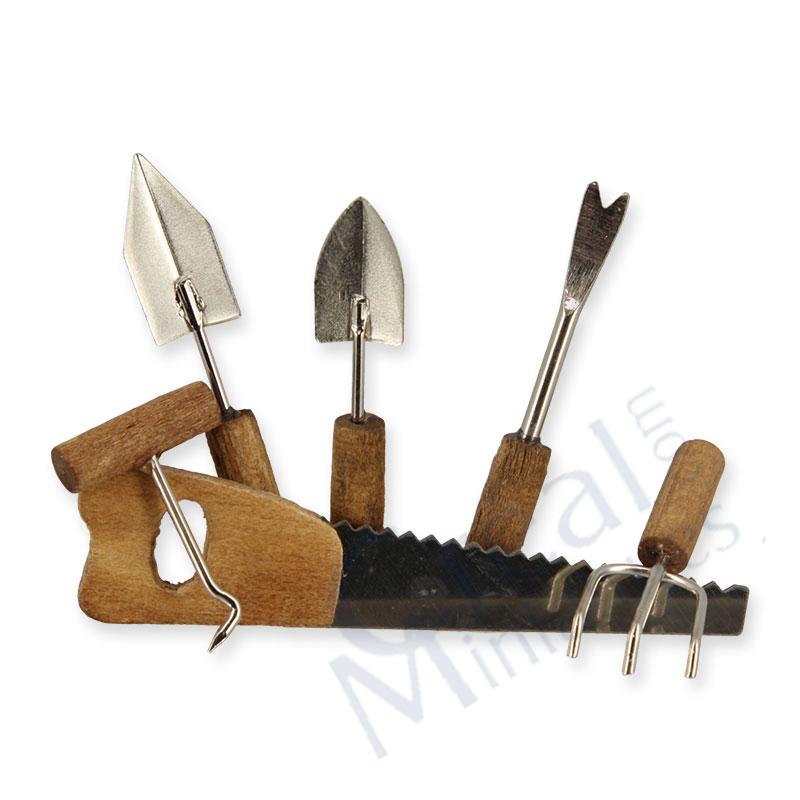 6 kleine Gartenwerkzeuge