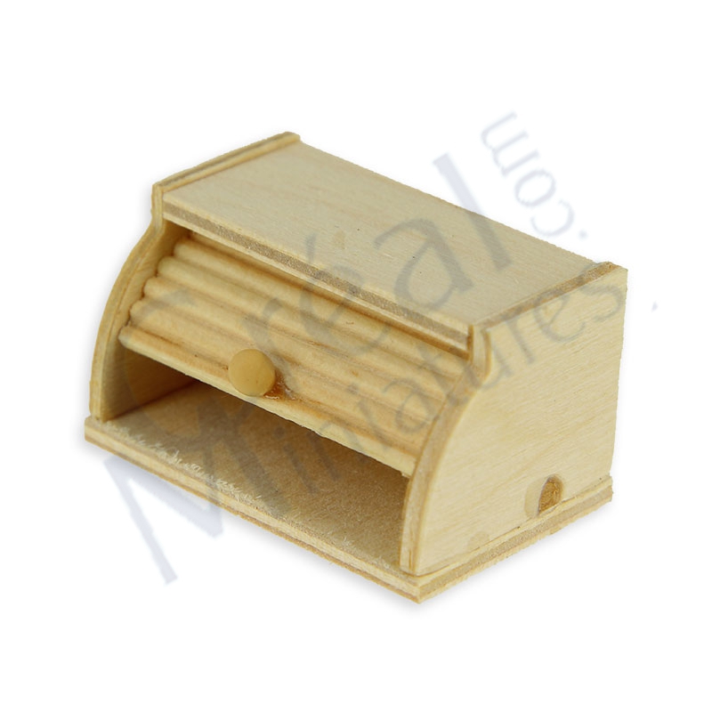 Boîte à pain coulissante en bois