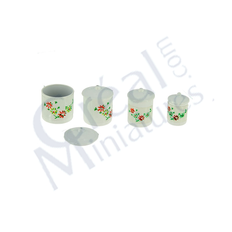 4 Cannister white