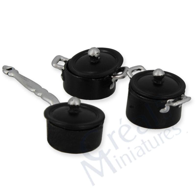 Black kooking set 3 pcs BLACK
