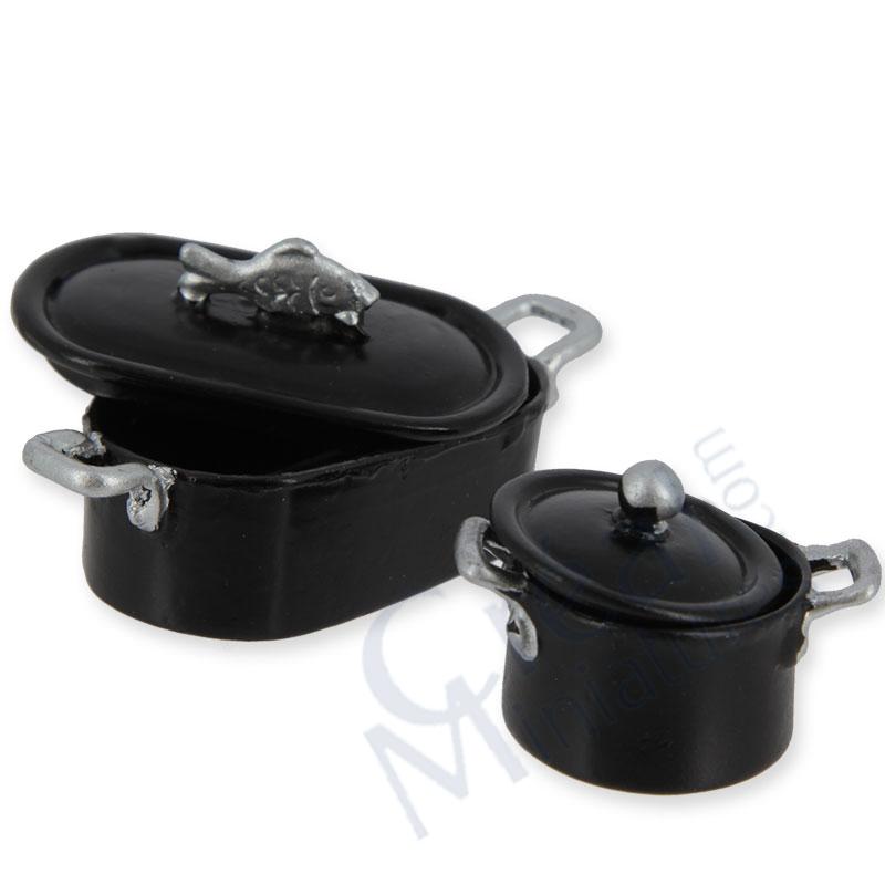 Fish black pot set 2 pcs
