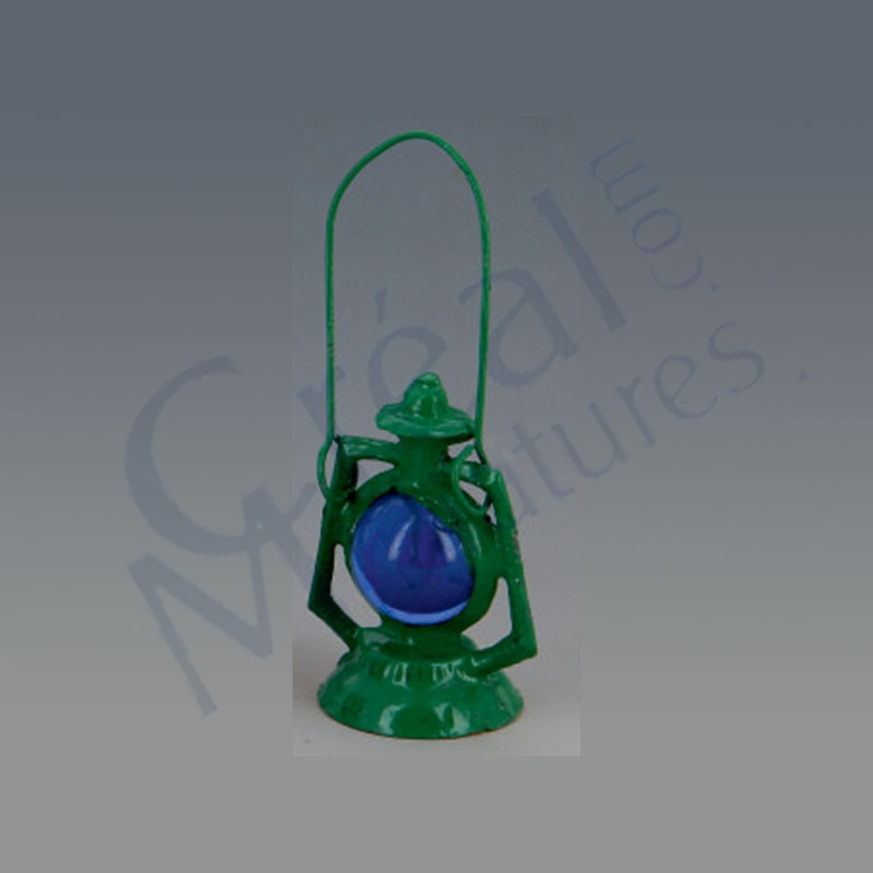Lampe tempête verte