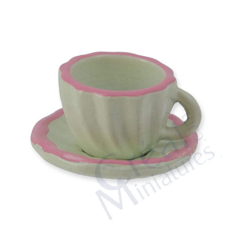 Tasse u Untertasse rosa