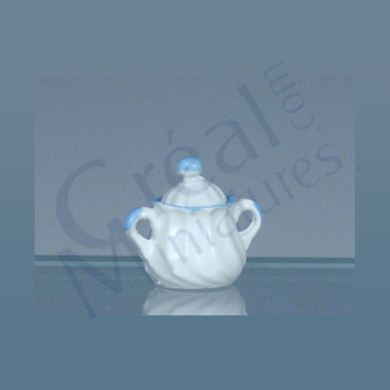 Zuckerdose blau